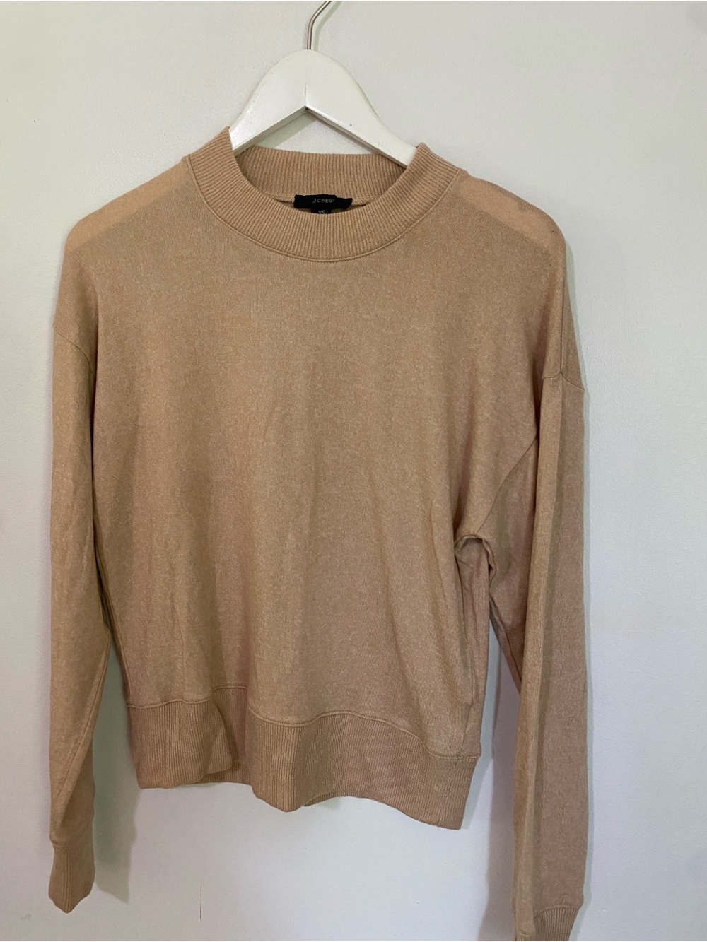 J. Crew Women's Crewneck Sweater lightweight Tan Soft